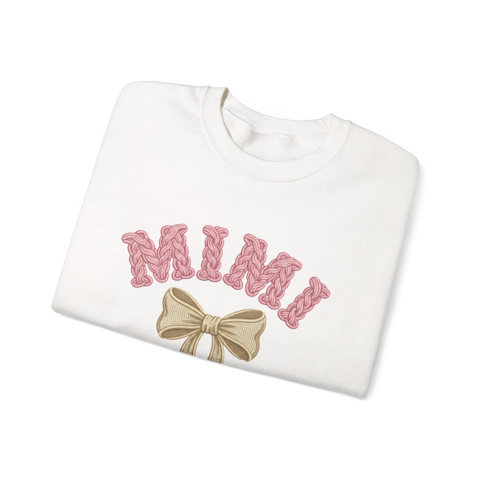 Mimi Bow Sweatshirt, Cozy Grandmother Crewneck