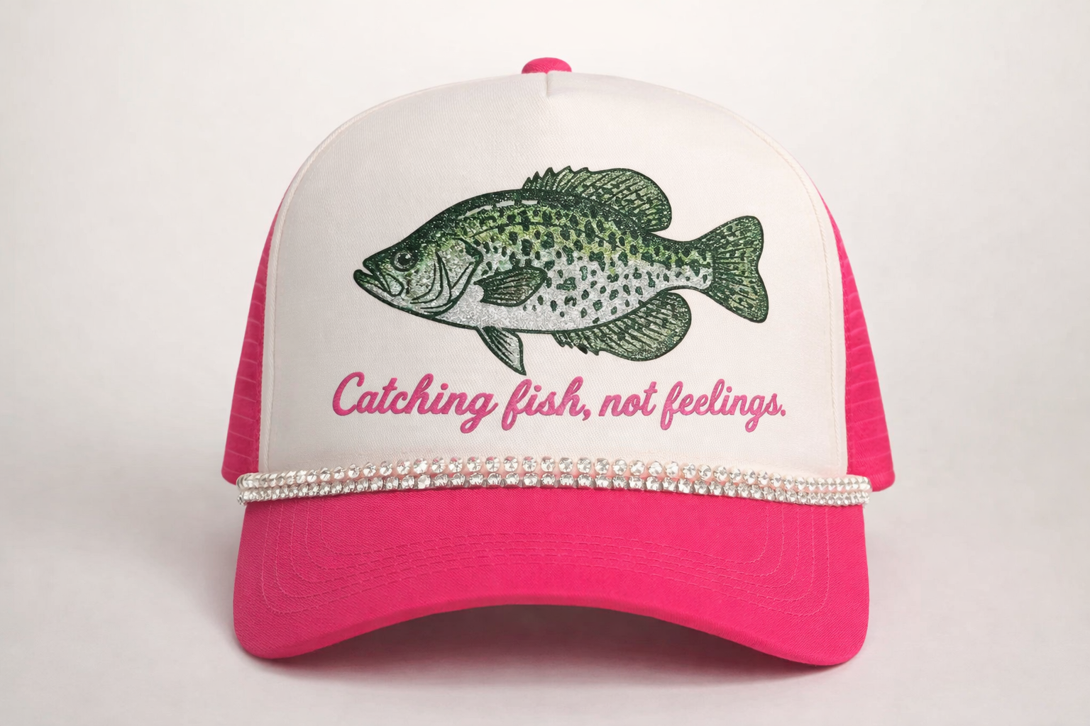 Catching Fish, Not Feelings Trucker Hat 🎣💖