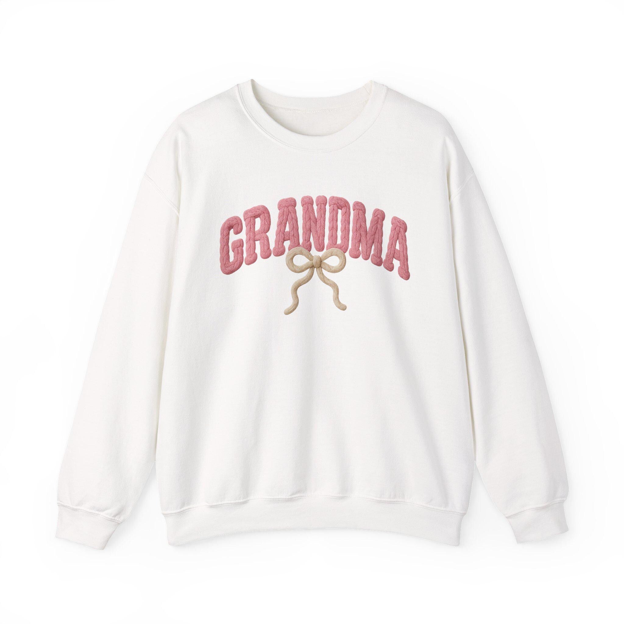 Grandma Crewneck Sweatshirt, Embroidered Family Gift