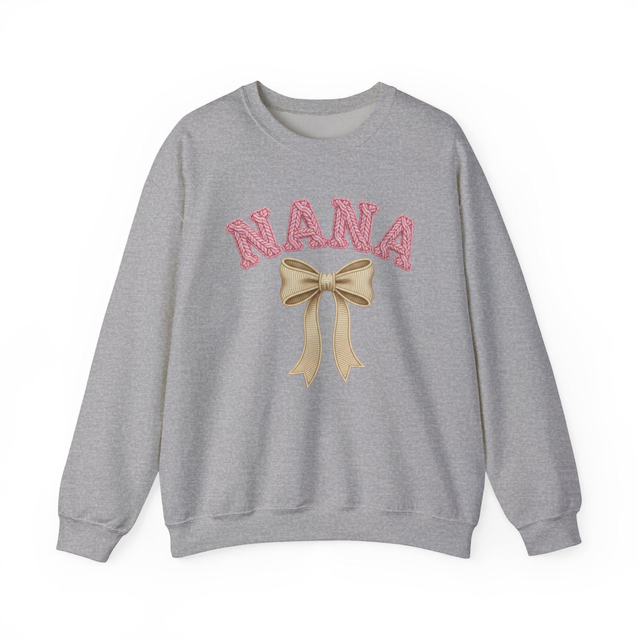 Nana Crewneck Sweatshirt, Cozy Grandparent Gift