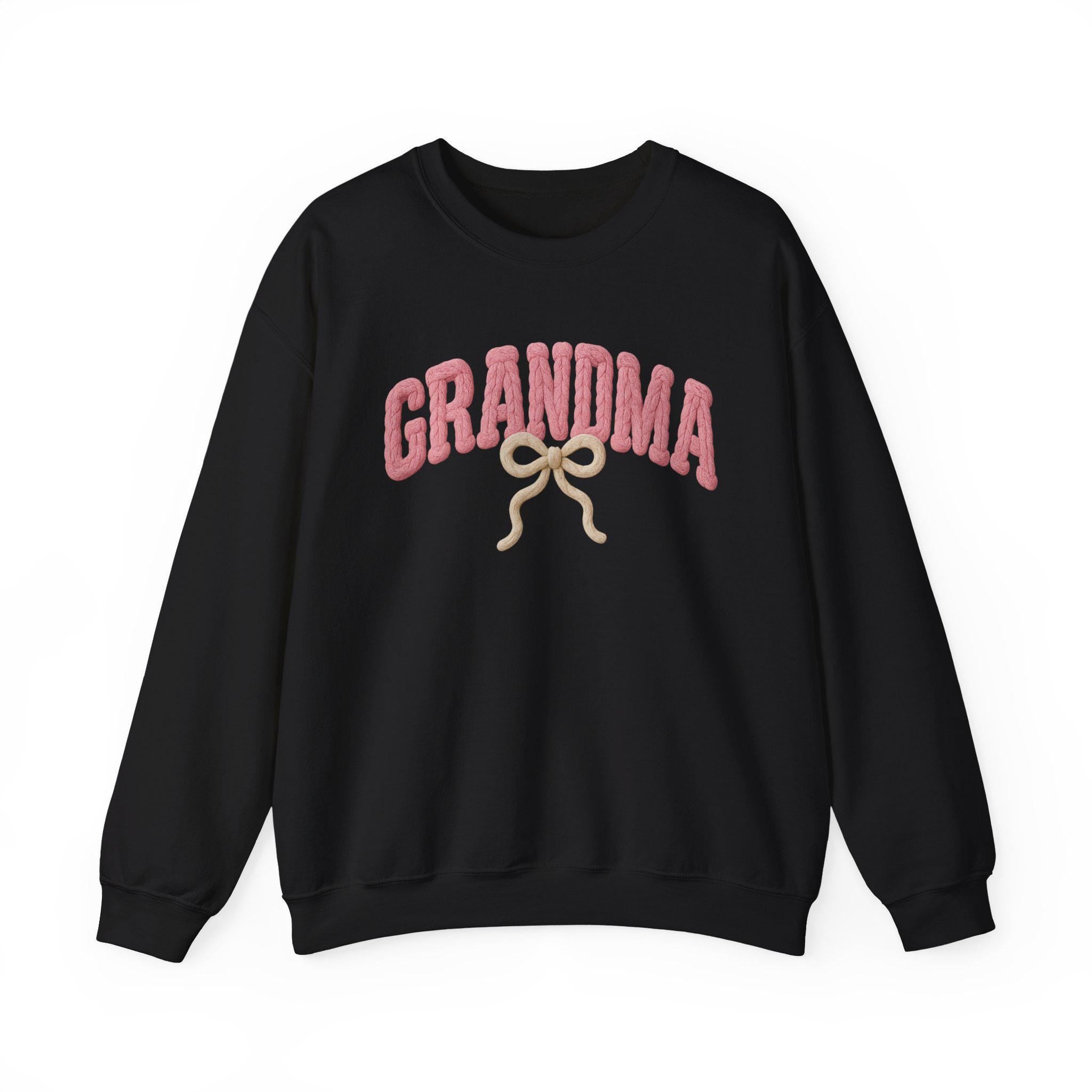 Grandma Crewneck Sweatshirt, Embroidered Family Gift