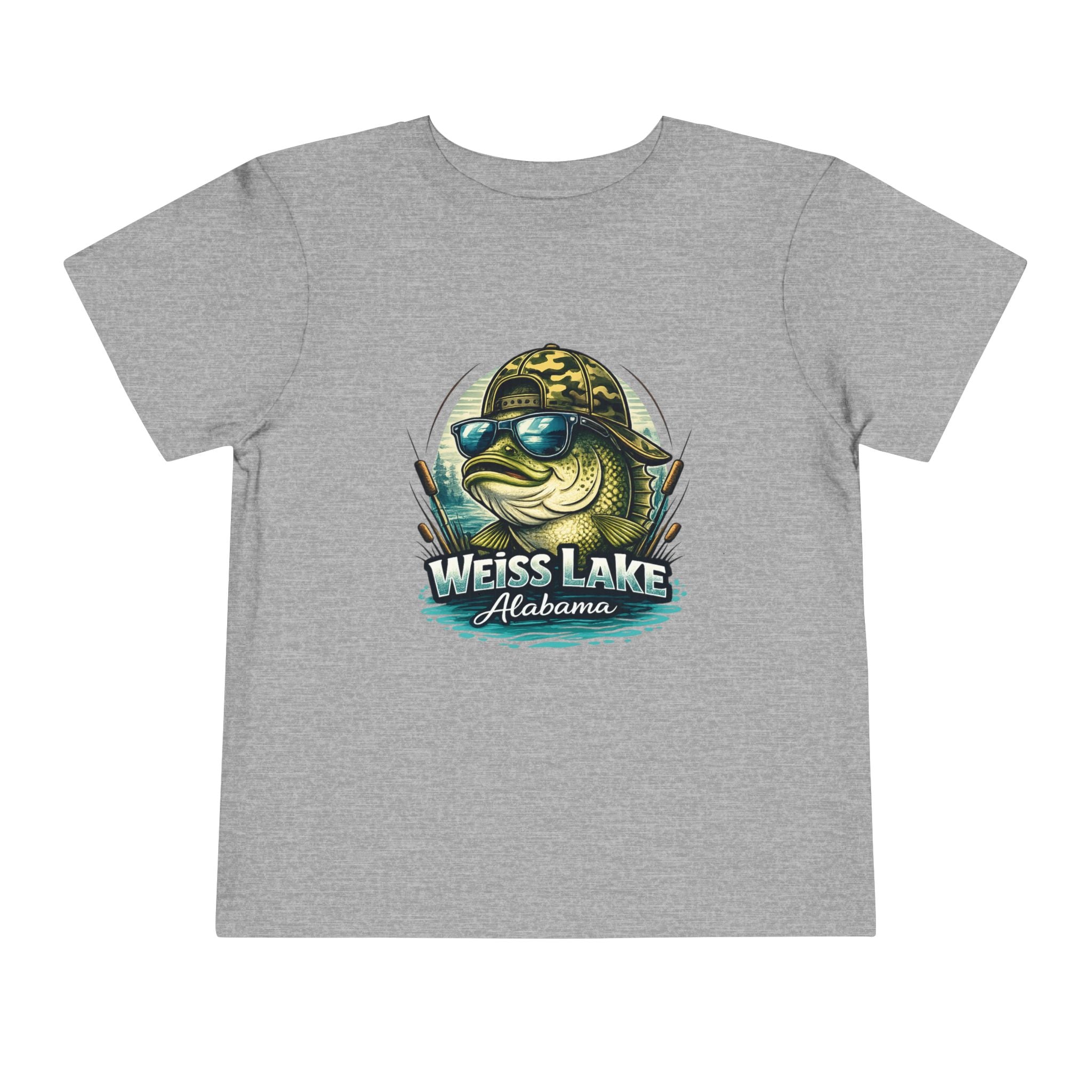 Toddler Tee - Weiss Lake Alabama Bass Fishing Graphic