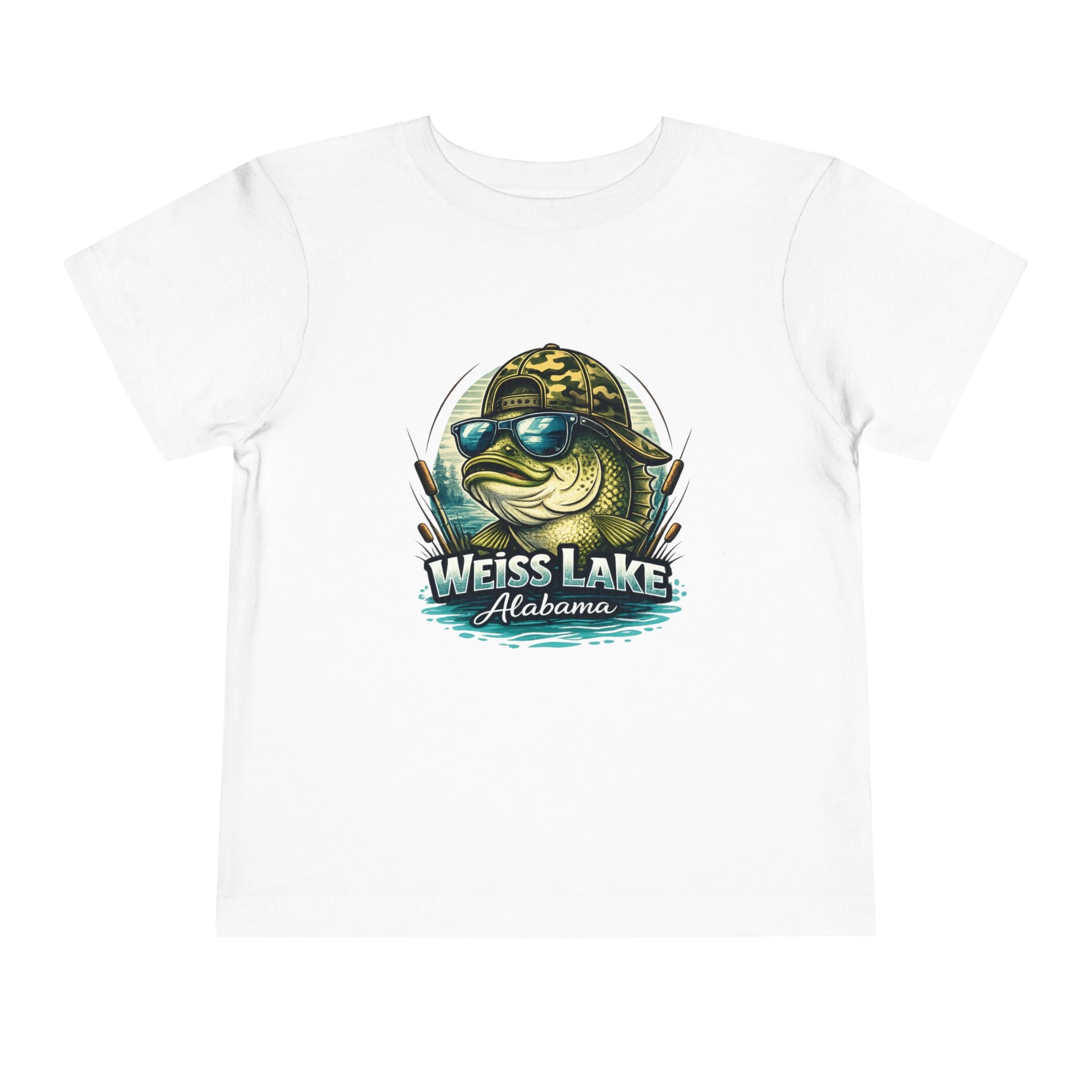 Toddler Tee - Weiss Lake Alabama Bass Fishing Graphic