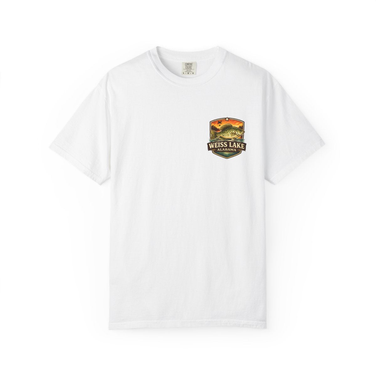 Weiss Lake Crappie Capital T-Shirt — Fishing Lake Sunset Tee