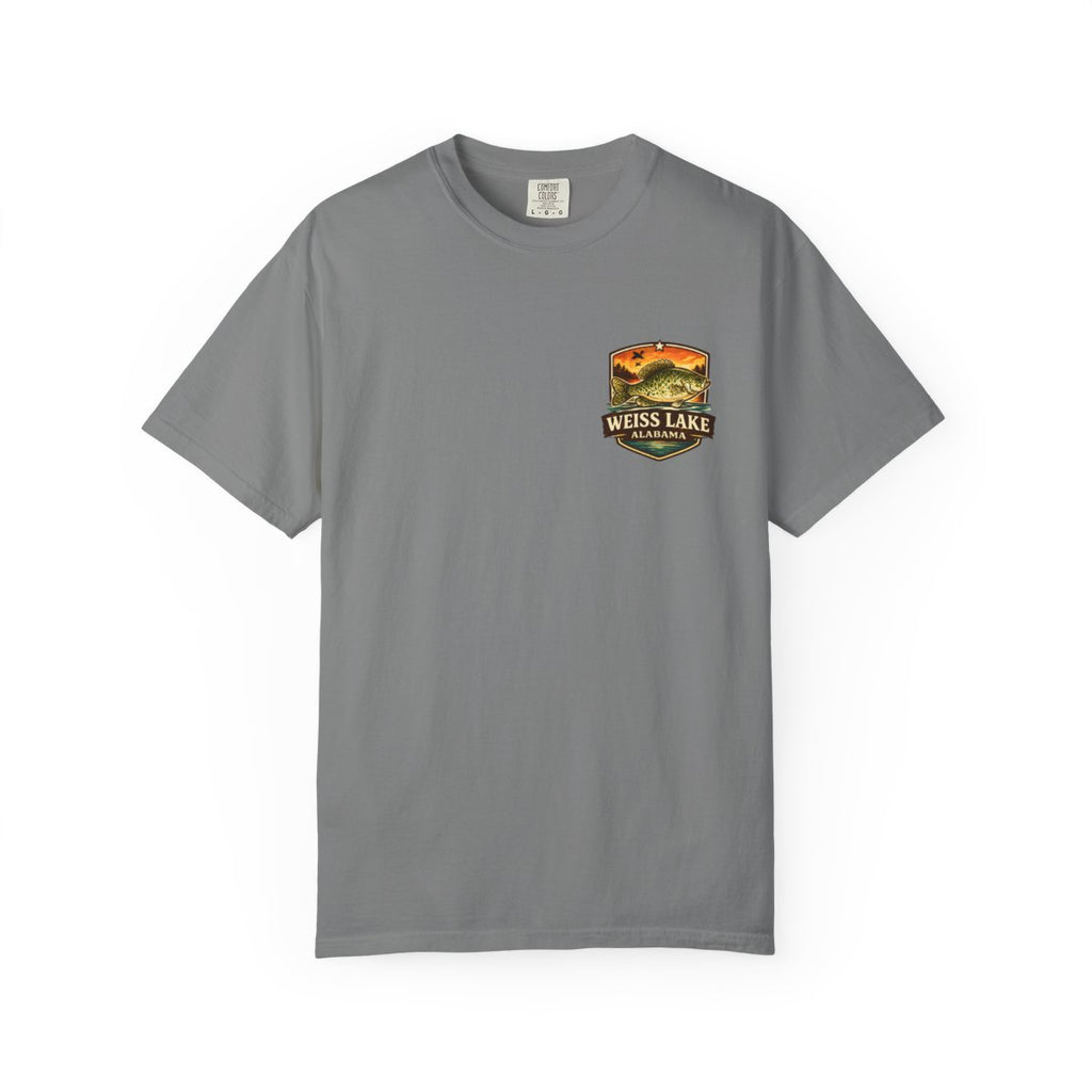 Weiss Lake Crappie Capital T-Shirt — Fishing Lake Sunset Tee