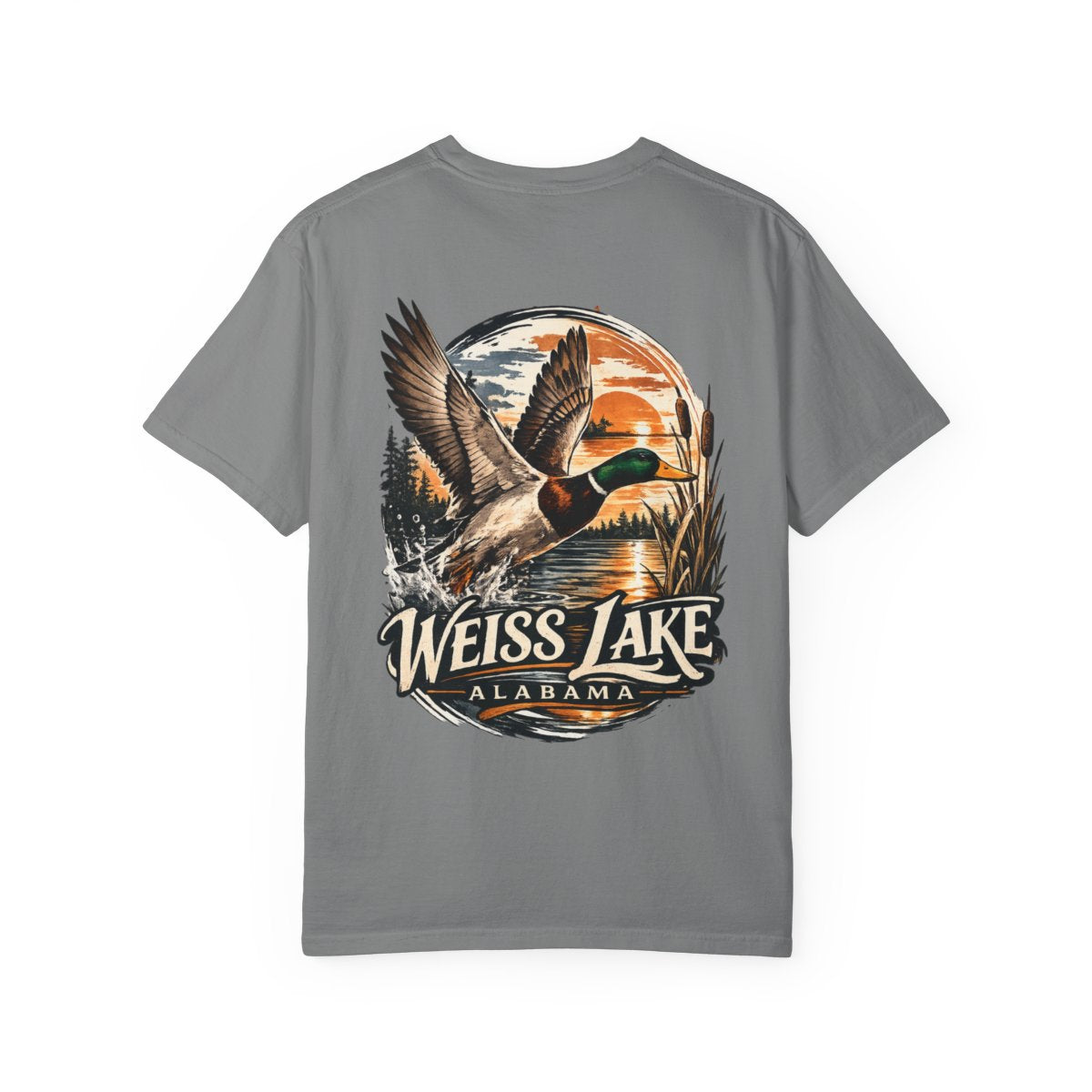 Weiss Lake Mallard Duck T-Shirt — Duck Lake Sunset Tee