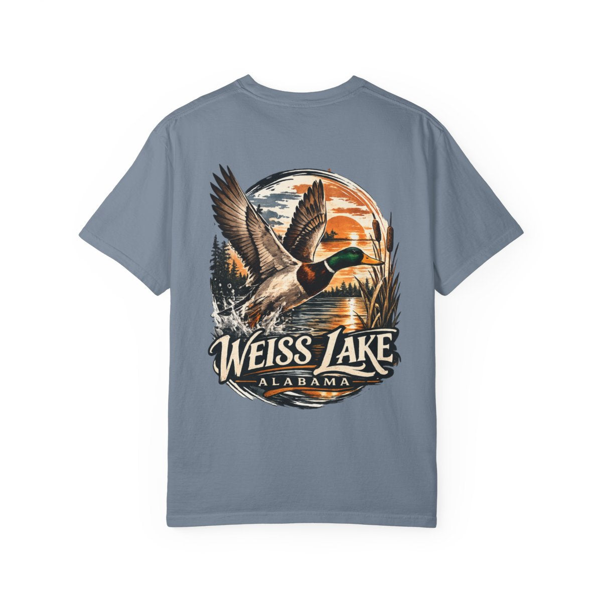 Weiss Lake Mallard Duck T-Shirt — Duck Lake Sunset Tee