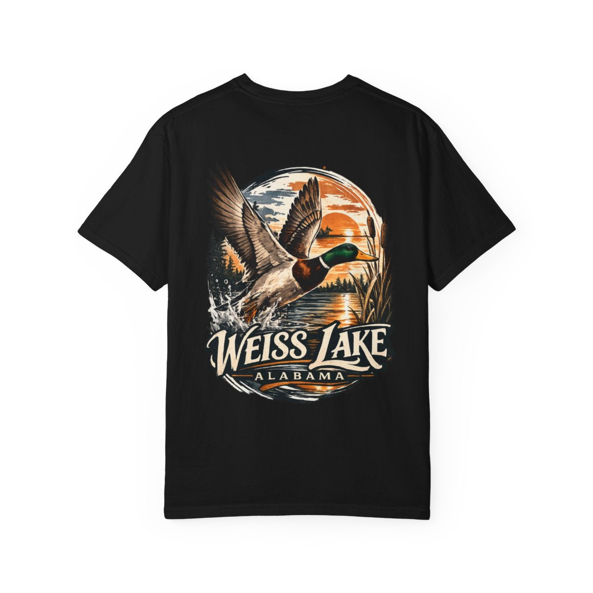 Weiss Lake Mallard Duck T-Shirt — Duck Lake Sunset Tee