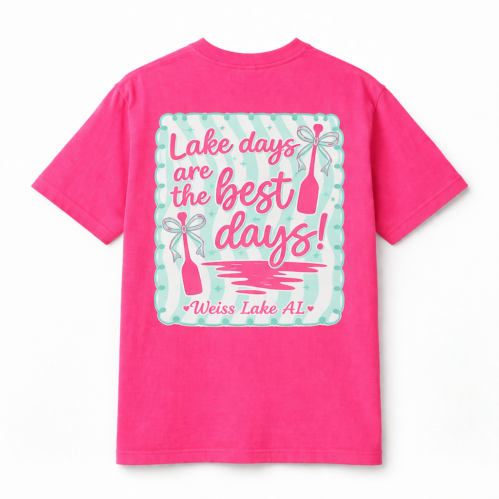 Weiss Lake Best Days At the Lake— Graphic Lake Tee