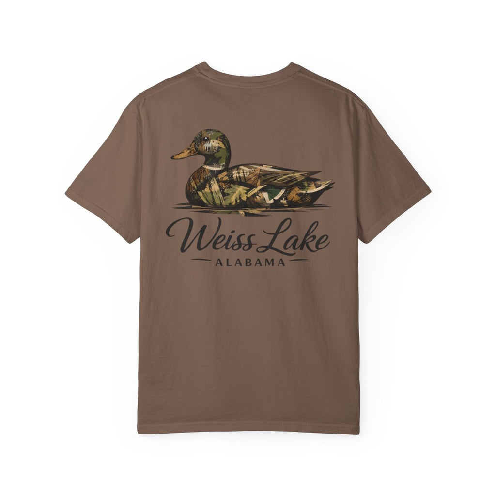 Weiss Lake Alabama Camo Duck T-shirt | Hunting Lake Tee