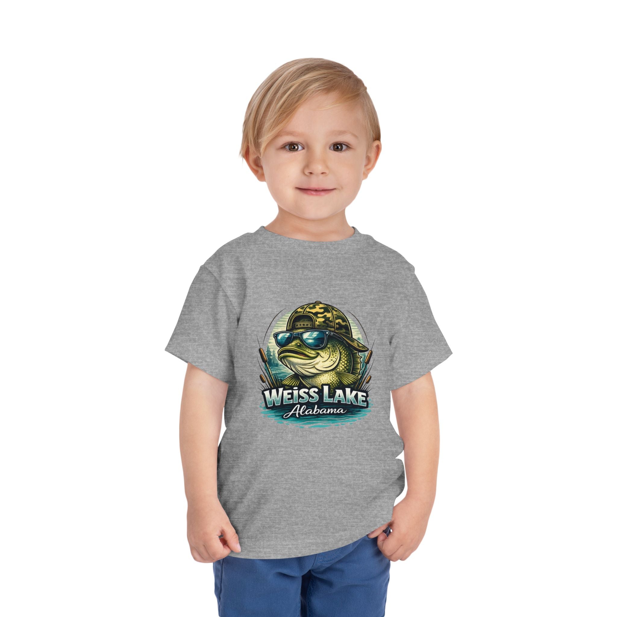 Toddler Tee - Weiss Lake Alabama Bass Fishing Graphic