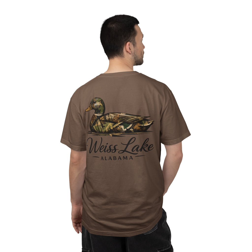 Weiss Lake Alabama Camo Duck T-shirt | Hunting Lake Tee
