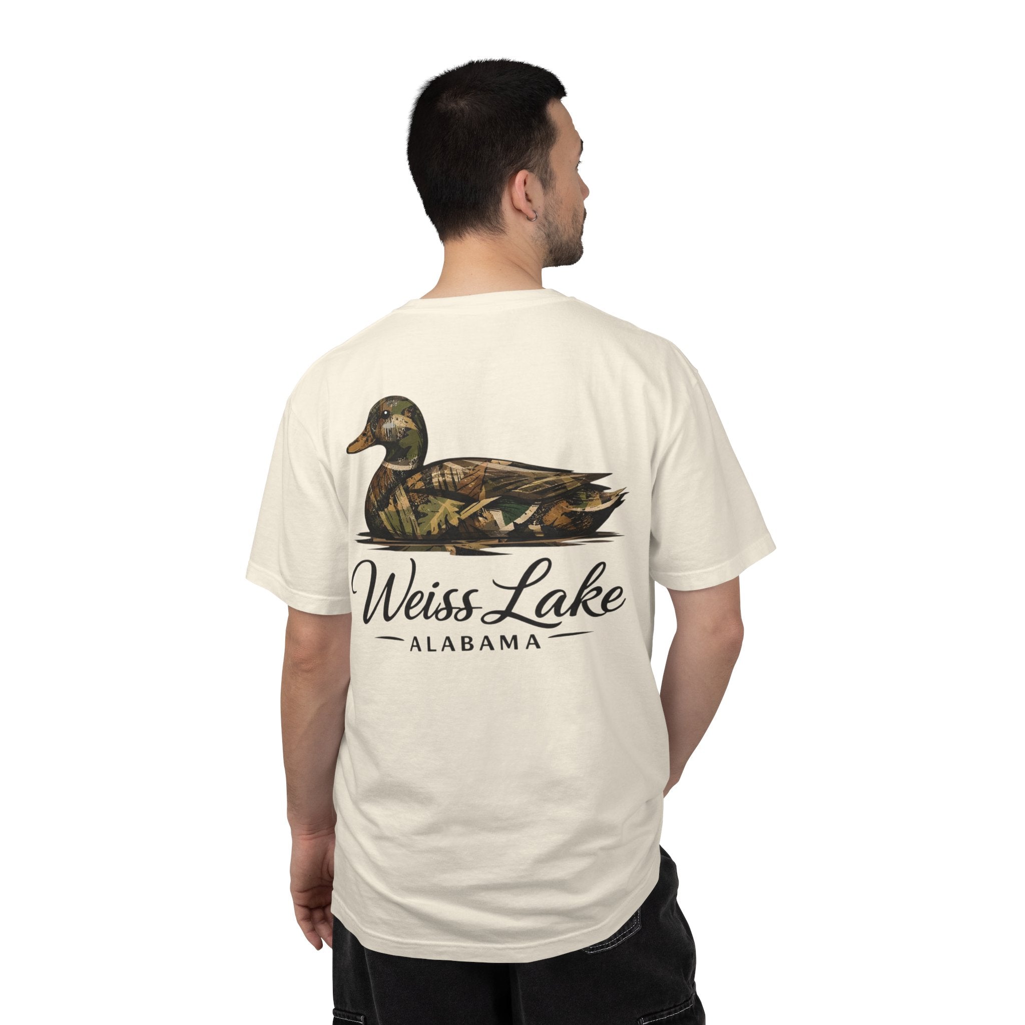 Weiss Lake Alabama Camo Duck T-shirt | Hunting Lake Tee