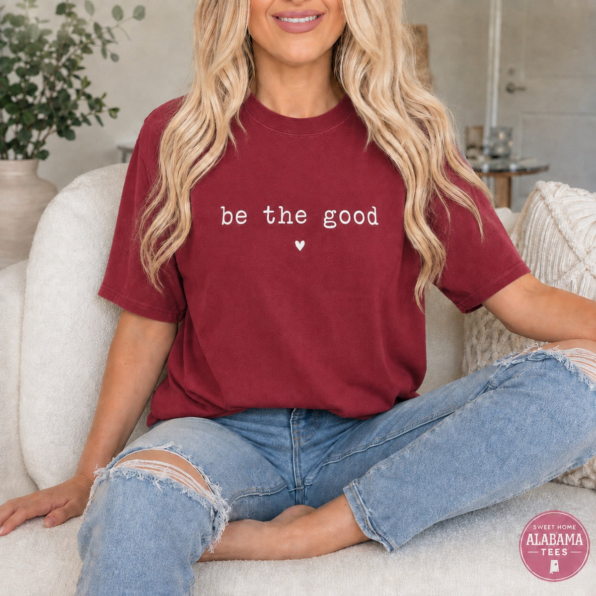 Be the Good Comfort Colors tee - Crimson