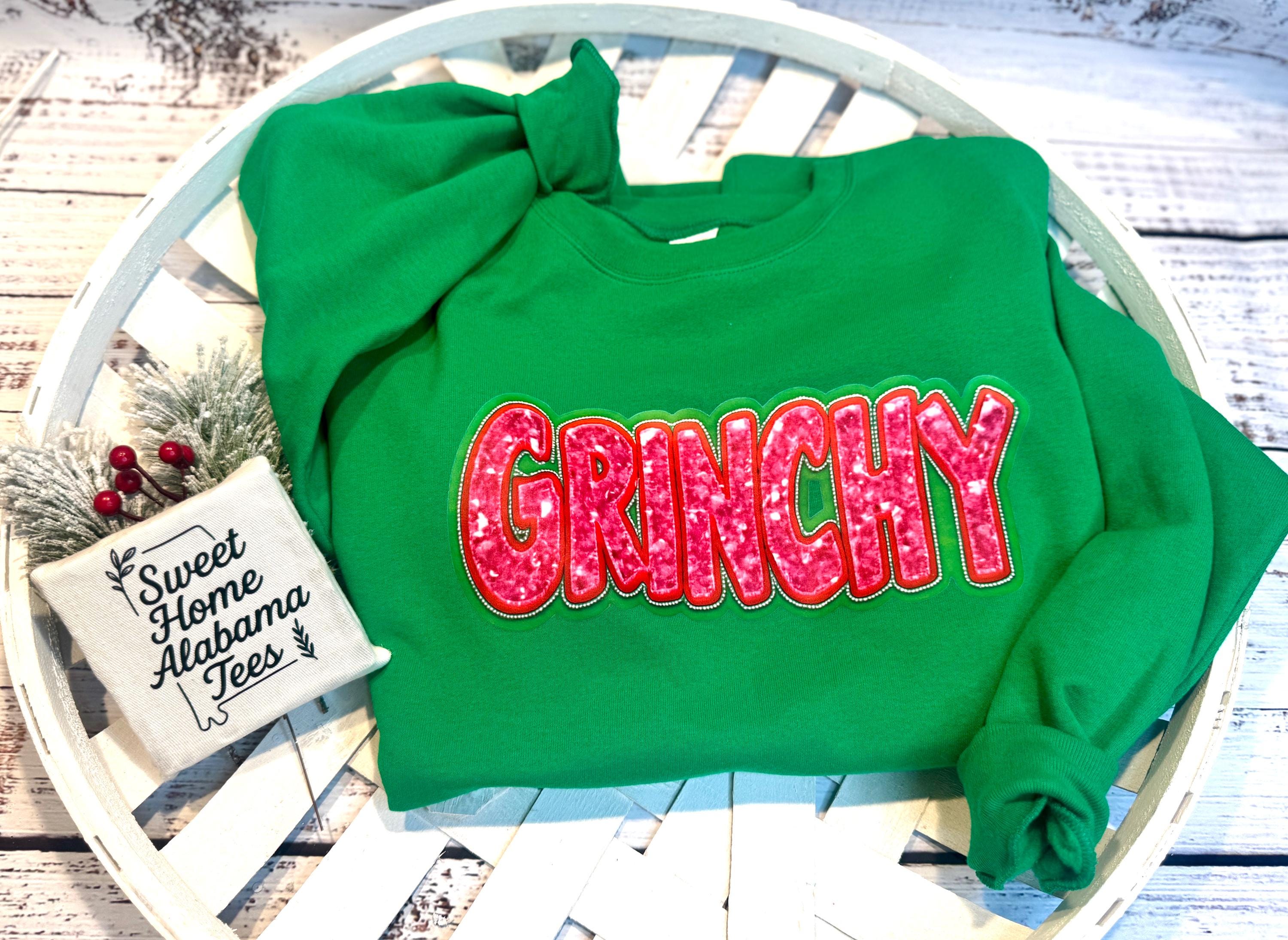 Grinch Christmas Shirt – Pink & Green Holiday Tee – Cute Grinch Graphic – Cozy Christmas Shirt – Holiday Gift – Women’s Christmas Outfit